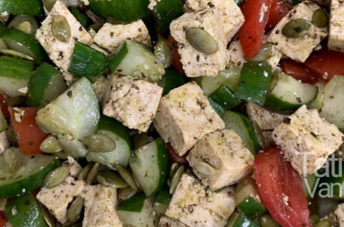salada de tofu