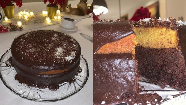 Bolo de Biomassa com Cenoura e Chocolate