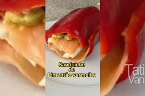 Sanduíche de Pimentão Vermelho