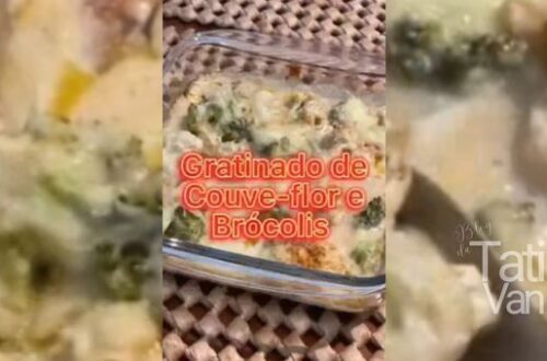 Gratinado de Couve-flor e Brócolis