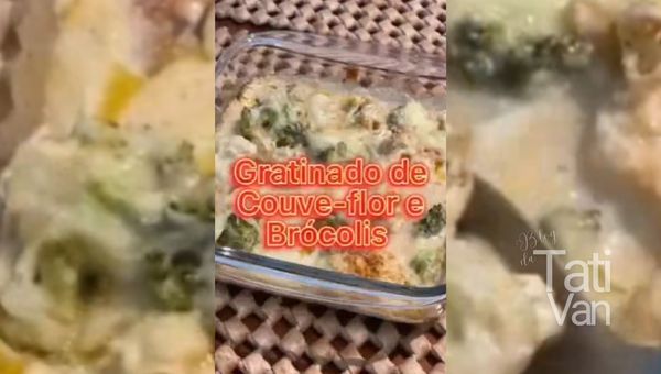 Gratinado de Couve-flor e Brócolis