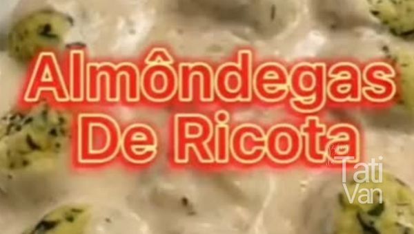 Almôndega de Ricota