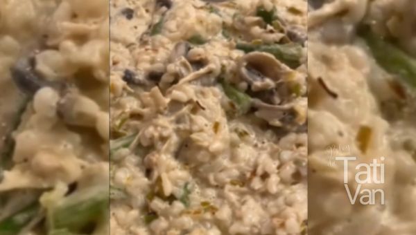 Risoto Keto com Aspargos