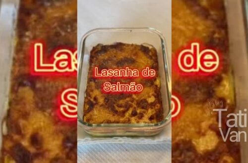 Lasanha Keto de Salmão