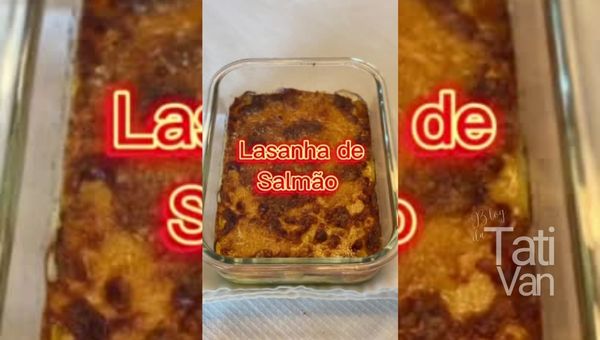 Lasanha Keto de Salmão