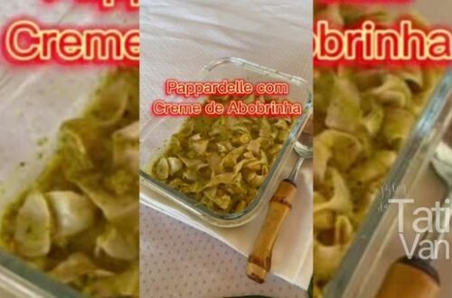 Papardelle com Creme de Abobrinha