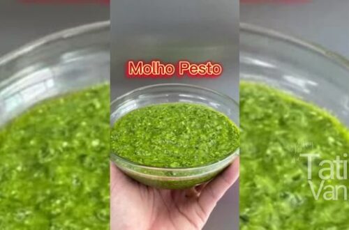 Molho Pesto de Manjericão Fresco: Uma Delícia Versátil para Acompanhar suas Massas Favoritas