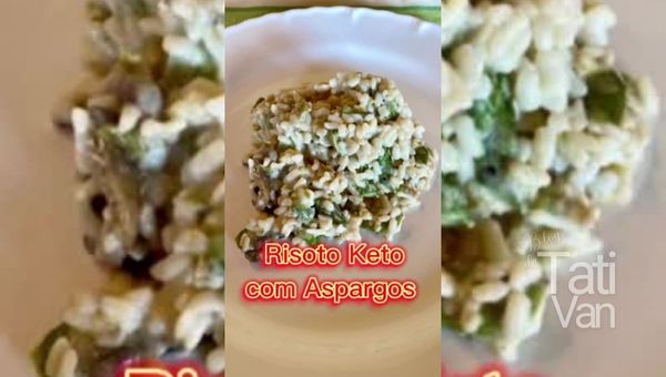 Risoto Keto de Aspargos
