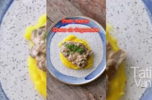 Creme de Cogumelos com Purê de Baroa - Receita