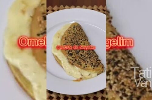 receita de omelete gergelim keto cetogênica