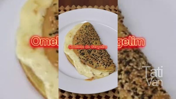 receita de omelete gergelim keto cetogênica