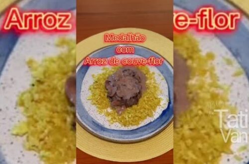 Receita de Medalhão com Arroz de Couve-flor