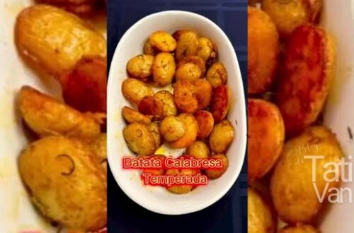 Batata Calabresa Temperada - Receita