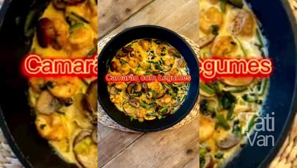 Camarão com Legumes - Receita