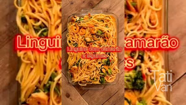 Linguine com Camarão - Receita