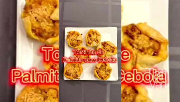 Tortinha de Palmito com Cebola - Receita