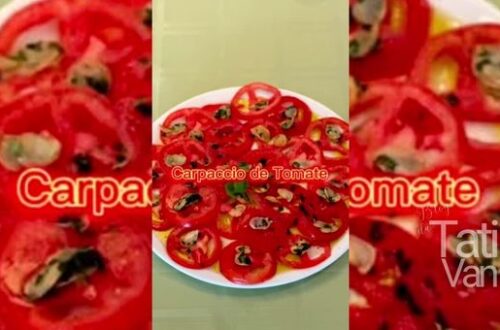 Carpaccio de Tomate - Receita Light