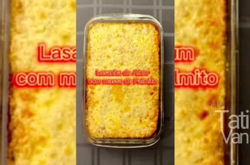 Lasanha de Atum com Massa de Palmito - Receita