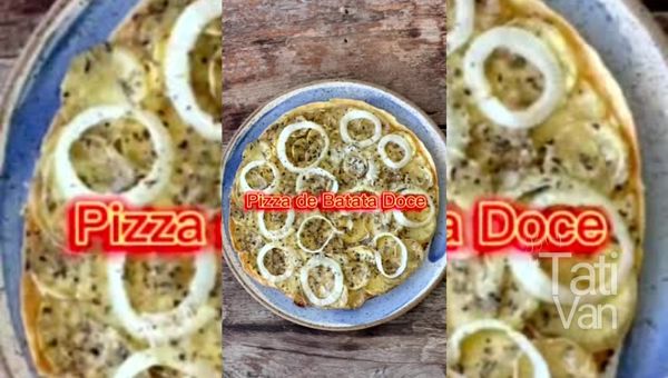 Pizza de Batata Doce - Receita