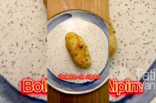 Bolinho de Aipim Recheado com Queijo Parmesão Delícia! - Receita