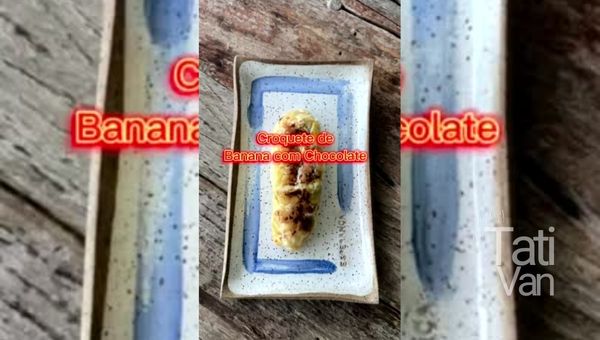 Croquete de Banana com Chocolate Uma Delícia Crocante e Divina! - Receita
