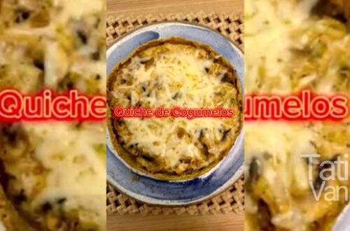 Deliciosa Quiche de Cogumelos com Massa de Linhaça e Arroz Integral - Receita