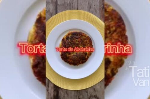 Que tal experimentar uma receita deliciosa e saudável Torta de Abobrinha