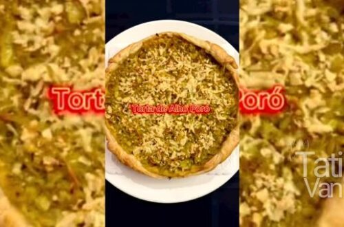 Receita Clássica e Irresistível Torta Cremosa de Alho-poró com Base de Couve-flor