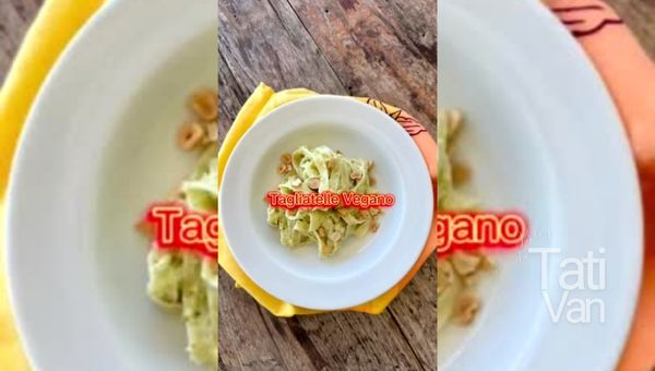 Tagliatelle Vegano com Creme de Brócolis e Castanha de Caju Uma Delícia Cremosa e Saudável