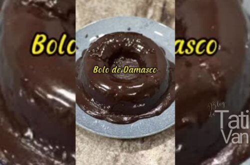 Bolo de Damasco Saudável com Cobertura de Chocolate: Receita Deliciosa e Fácil