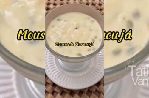 Receita Simples de Mousse de Maracujá Delícia Refrescante em Poucos Passos! - Tati Van
