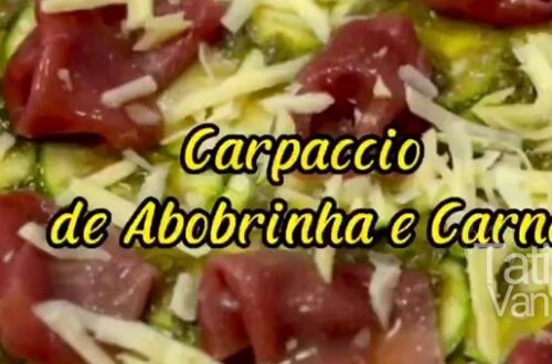 Receita Keto Carpaccio de Abobrinha com Carne para uma Dieta Cetogênica Deliciosa - Tati Van