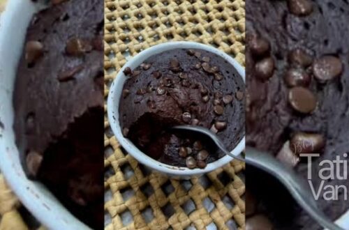 Receita Rápida Bolo Cetogênico de Chocolate no Pote com 3 Ingredientes