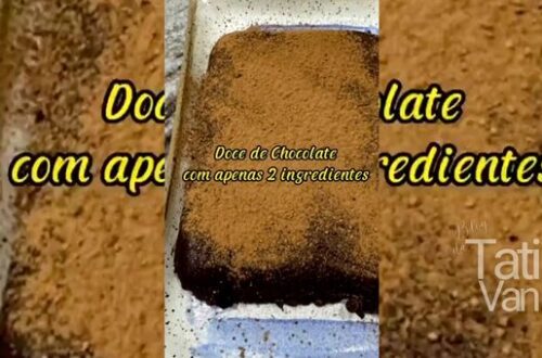 Receita Simples de Doce de Chocolate A Delícia de 2 Ingredientes!