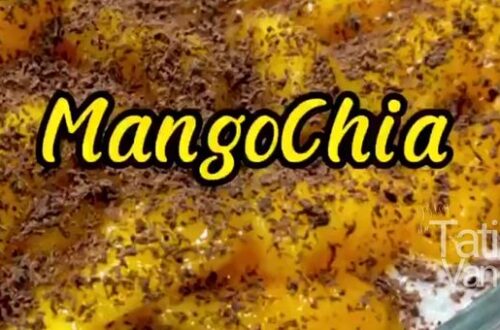 Receita de MangoChia Deliciosa Opção com Manga, Chia e Toques de Chocolate - Tati Van