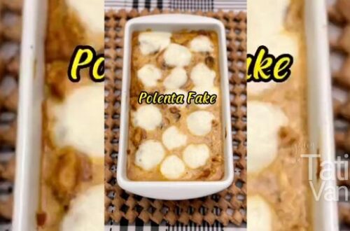 Receita de Polenta Fake Abóbora, Frango Desfiado e Queijo derretido em 5 Passos Fáceis!
