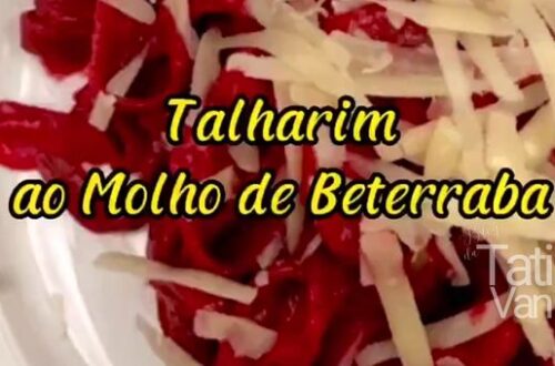 Receita de Talharim ao Molho de Beterraba Delicioso, Cremoso e Surpreendente! - Tati Van