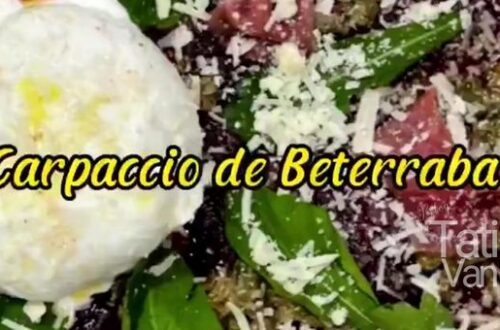 Carpaccio de Beterraba Receita Vibrante com Molho de Alcaparras para uma Experiência Sofisticada - Tati Van