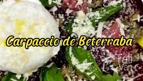 Carpaccio de Beterraba Receita Vibrante com Molho de Alcaparras para uma Experiência Sofisticada - Tati Van