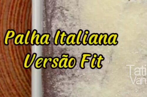 Receita Fit Palha Italiana com Chocolate 70%, Iogurte Grego e Maple Syrup - Sobremesa Deliciosa e Saudável - Tati Van