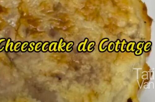 Receita de Cheesecake de Cottage Deliciosa Sobremesa Saudável com Whey e Geleia de Morango - Tati Van