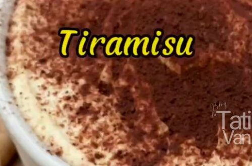 Tiramisu Fit Receita Deliciosa com Mascarpone, Whey de Chocolate e Biscoitos Maria - Tati Van