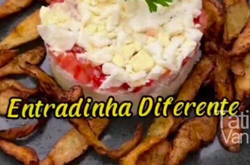 Entradinha Diferente Receita Versátil com Batata, Peixe Desfiado e Toque Especial - Servir Quente ou Frio Guia de Preparo na Airfryer - Tati Van