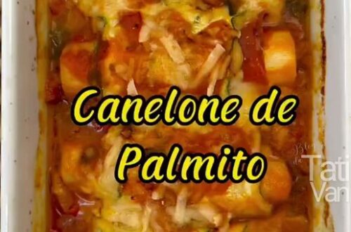 Canelone de Palmito Receita Deliciosa e Fácil de Preparar - Tati Van