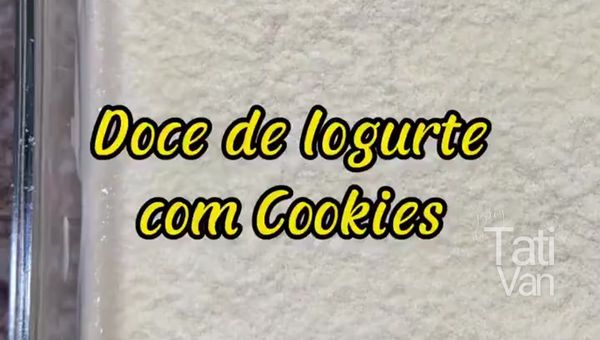 Receita de Doce de Iogurte com Cookies Sobremesa Fácil e Irresistível - Tati van