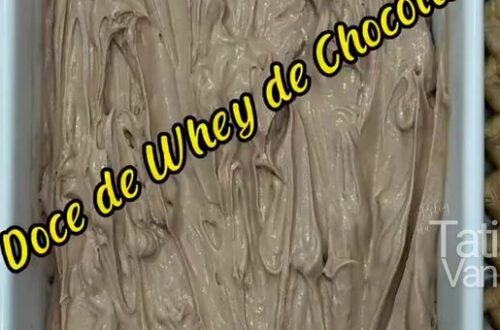 Receita de Doce de Whey de Chocolate - Sobremesa Proteica e Saudável - Tati Van