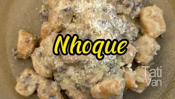 Nhoque de Abóbora e Batata Sem Glúten Receita Fácil e Deliciosa - Tati van