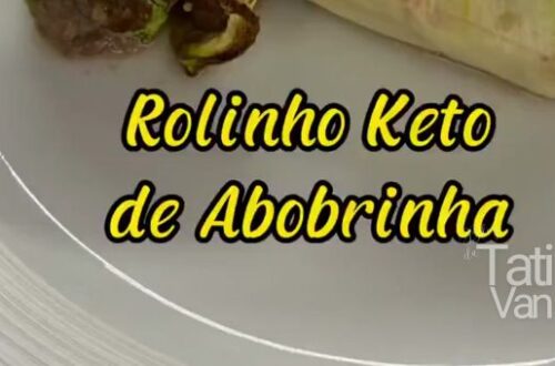 Rolinho Keto de Abobrinha - Receita Cetogênica - Tati van