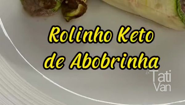 Rolinho Keto de Abobrinha - Receita Cetogênica - Tati van