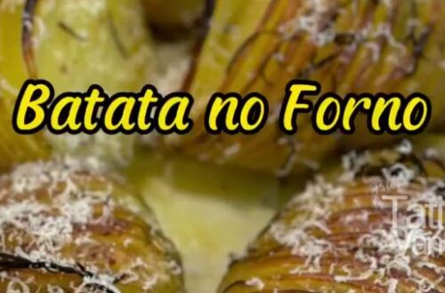 Batata Assada com Manteiga Ghee, Alecrim e Parmesão Acompanhamento Fácil e Saboroso
